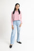 Red Striped Cropped Top